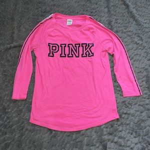 PINK Pink Long Sleeve Top S